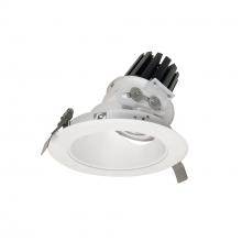 Nora NC3-69L530FMPW - 6" Sapphire III Round Adjustable Reflector, 4500lm, 3000K, Flood Optic, Matte Powder White