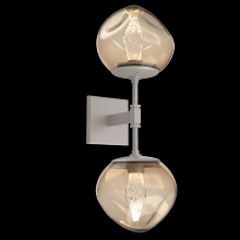 Hammerton IDB0095-02-BS-GB-L3 - Luna Double Sconce