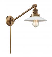 Innovations Lighting 237-BB-G1-LED - Halophane - 1 Light - 9 inch - Brushed Brass -Adjustable Swing Arm