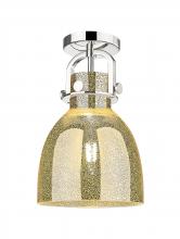 Innovations Lighting 410-1F-PN-G412-8ME - Newton Bell - 1 Light - 8 inch - Polished Nickel - Flush Mount