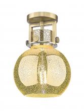 Innovations Lighting 411-1F-BB-G410-8ME - Newton Sphere - 1 Light - 8 inch - Brushed Brass - Flush Mount