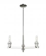 Innovations Lighting 716-3CR-PN - Arcadia - 3 Light - 22 inch - Brushed Polished Nickel - Pendant