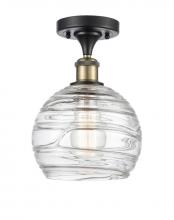 J. Landon Items 516-1C-BAB-G1213-8 - SINGLE BULB SEMI FLUSH