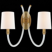 J. Landon Items 999-JN2030CG/AB-L - VISUAL COMFORT CLARICE DOUBLE SCONCE