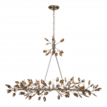 ZEEV Lighting CD10102-5-SL-AGP-CC - Misthaven 49" 5-Light, Organic Champagne Crystal Linear in Gold