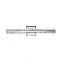 ZEEV Lighting WS70016-LED-CH-D - Gemini 24" Crystal 4000K LED Wall Sconce in Chrome