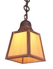 Arroyo Craftsman AH-1TWO-BK - a-line shade pendant with t-bar overlay