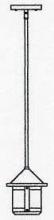 Arroyo Craftsman BSH-6SM-BK - 6" berkeley short body stem hung pendant