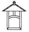 Arroyo Craftsman EW-9ECR-S - 9" evergreen flush wall mount without overlay (empty)