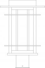 Arroyo Craftsman OPP-11GW-S - 11" oak park post mount