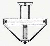 Arroyo Craftsman PIH-18RM-MB - 18" prairie inverted ceiling mount