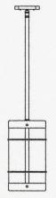 Arroyo Craftsman VSH-11NRCS-P - 11" valencia stem mount pendant - no roof