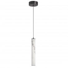 Dainolite RBN-1210P-MB-ALB - 10W Pendant in Matte Black w/ Alabaster Diffuser