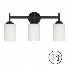 Dainolite WYN-223W-MB - 3 Light Vanity in Matte Black