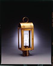 Northeast Lantern 8043-VG-LT2-CLR - Culvert Top Post Verdi Gris 2 Candelabra Sockets Clear Glass